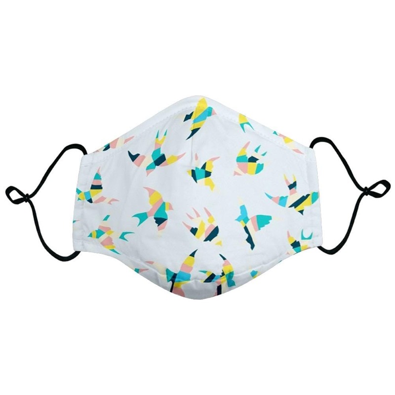 RSVLTS Birds Of Play Mask in White — detail 2