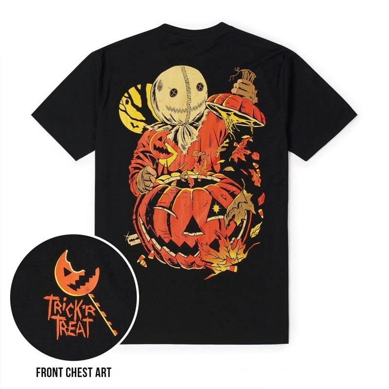 RSVLTS Sinister and Sweet Crewneck Tee in Black — front view