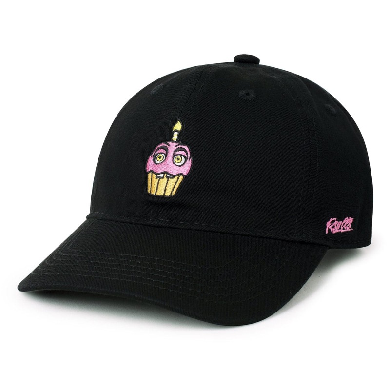 RSVLTS Cupcake Dad Hat in Black — front view