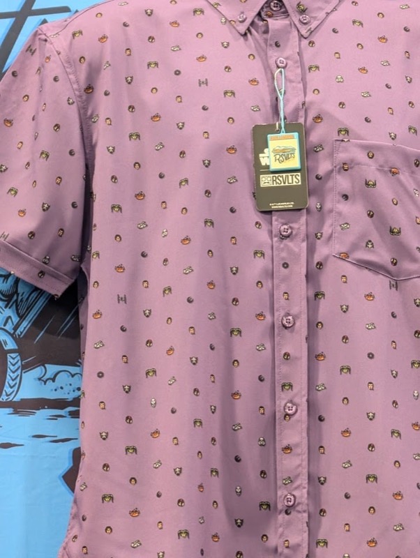 RSVLTS Lil Rebels KUNUFLEX Short Sleeve Shirt in Purple — detail 2