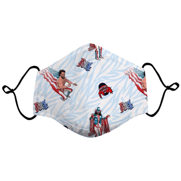 RSVLTS Macho Man USA Mask in White — front view