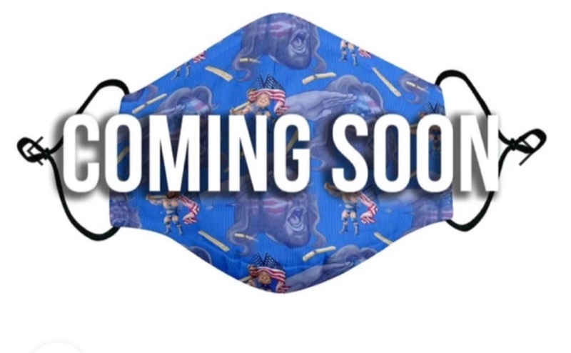 RSVLTS Hacksaw Jim Duggan Summer Slam ’89 Mask in Blue — front view