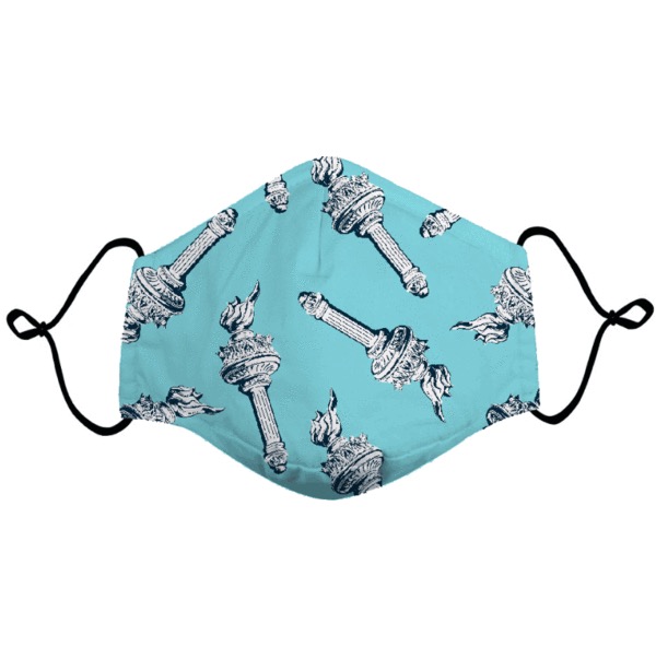 RSVLTS Pass The Torch Mask in Blue — front view