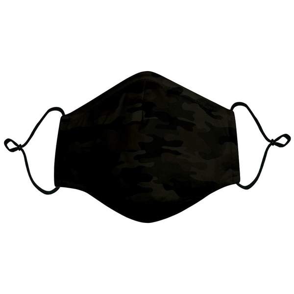 RSVLTS Deep Camo Mask in Black — front view