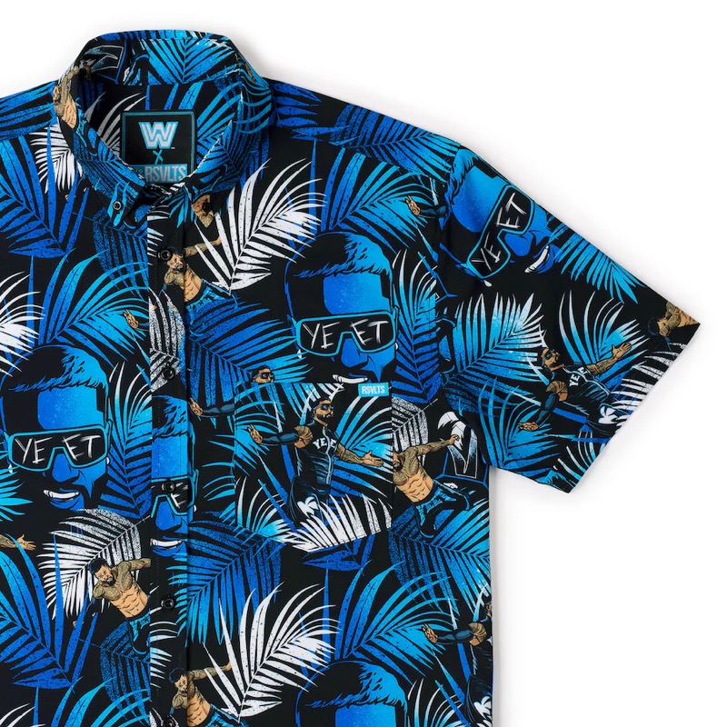 RSVLTS Main Event KUNUFLEX Short Sleeve Shirt in Black — front view
