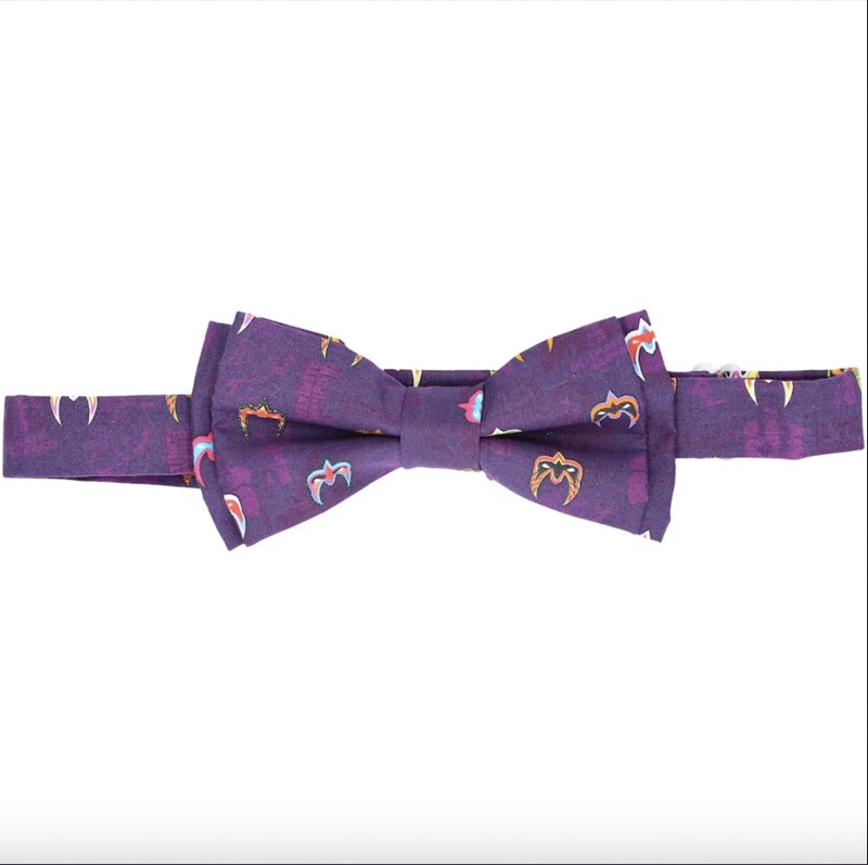 RSVLTS I Am the Ultimate Warrior Tie & Pocket Square in Purple — front view