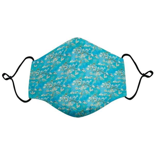 RSVLTS Almond Blossom Mask in Blue — front view