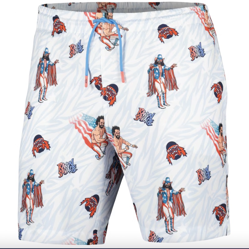 RSVLTS Macho Man USA Hybrid Shorts — front view