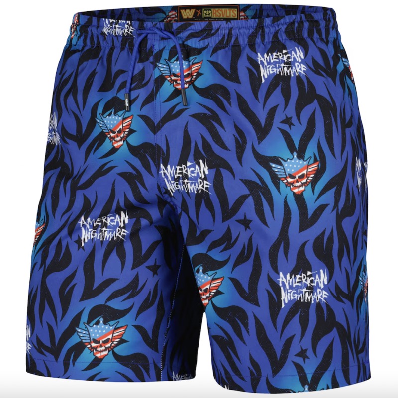 RSVLTS American Nightmare Hybrid Shorts in Blue — front view