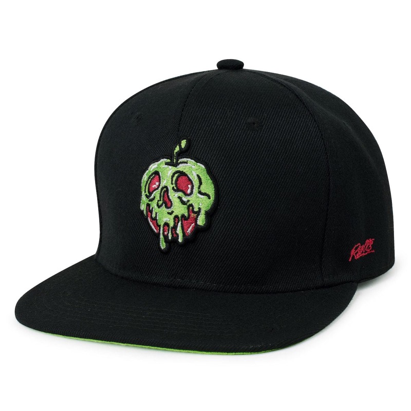 RSVLTS Bad Apple Snapback Hat in Black — front view