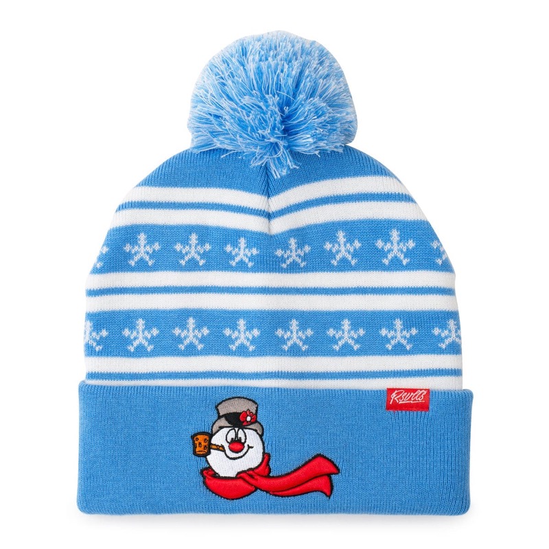 RSVLTS Thumpety Thump Thump Beanie in Blue — front view