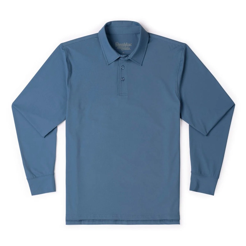 RSVLTS Solid-color long sleeve Commuter Polos Long Sleeve Shirt — detail 3