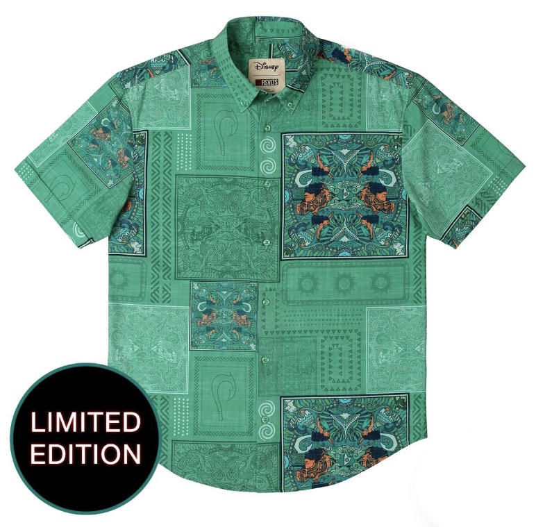 RSVLTS Ocean Tapestry KUNUFLEX Short Sleeve Shirt — front view