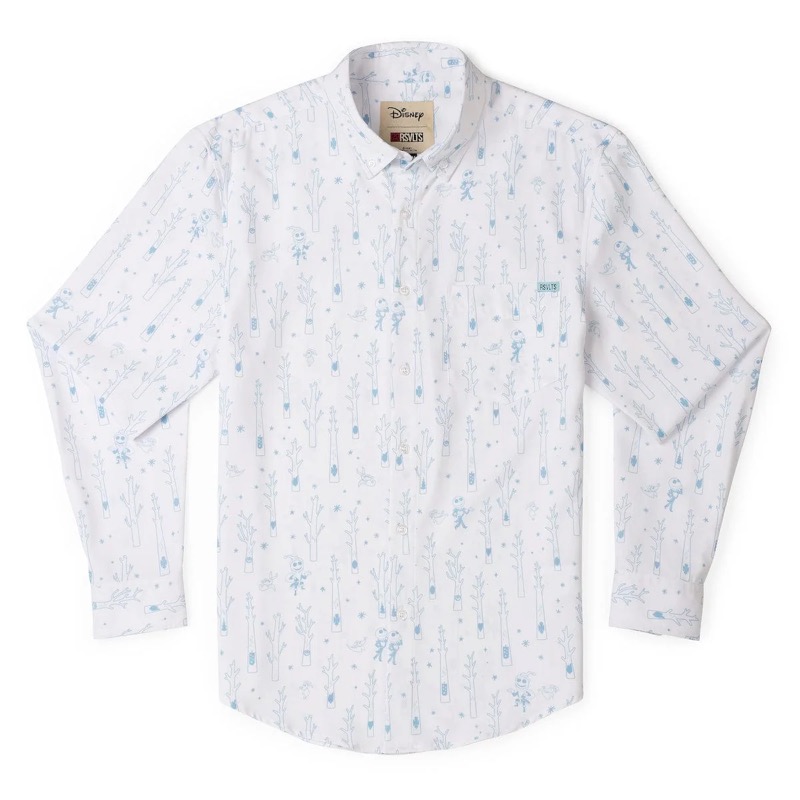 RSVLTS The Hinterlands Long Sleeve Shirt in White — front view