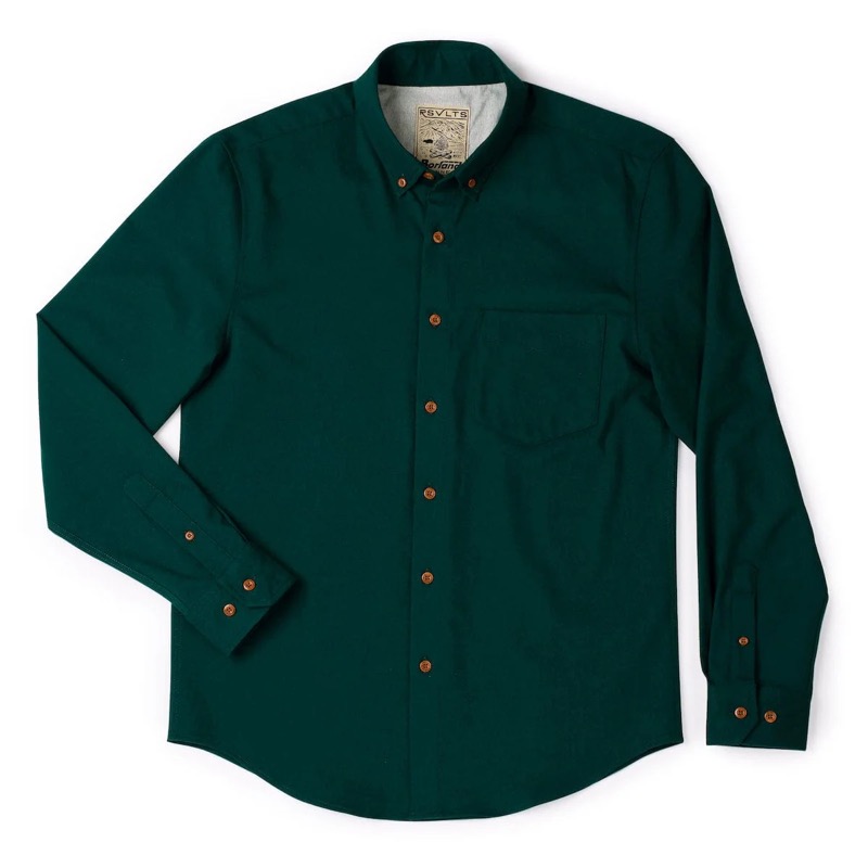 RSVLTS Solid color BorlandFlex long sleeve flannels BorlandFlex Long Sleeve Flannel — detail 2