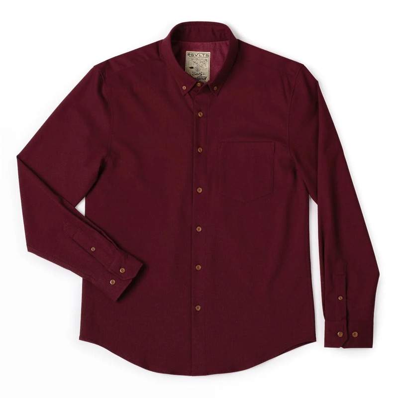 RSVLTS Solid color BorlandFlex long sleeve flannels BorlandFlex Long Sleeve Flannel — detail 5