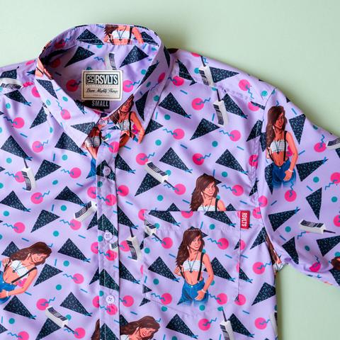 RSVLTS Kapow KUNUFLEX Short Sleeve Shirt in Multicolor — front view