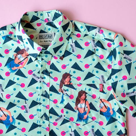 RSVLTS Kapow KUNUFLEX Short Sleeve Shirt in Multicolor — detail 3