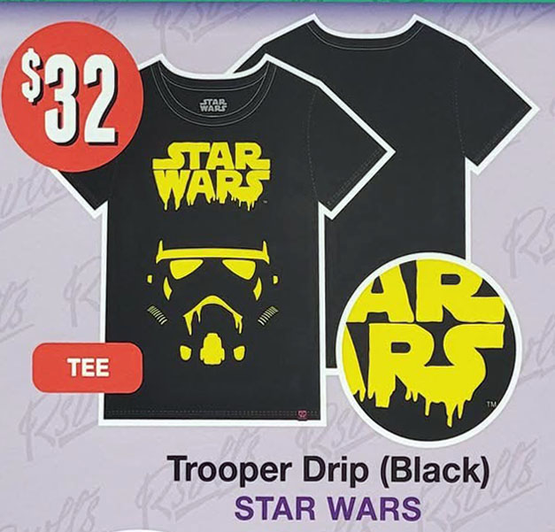 RSVLTS Trooper Drip (Black) Crewneck Tee — front view