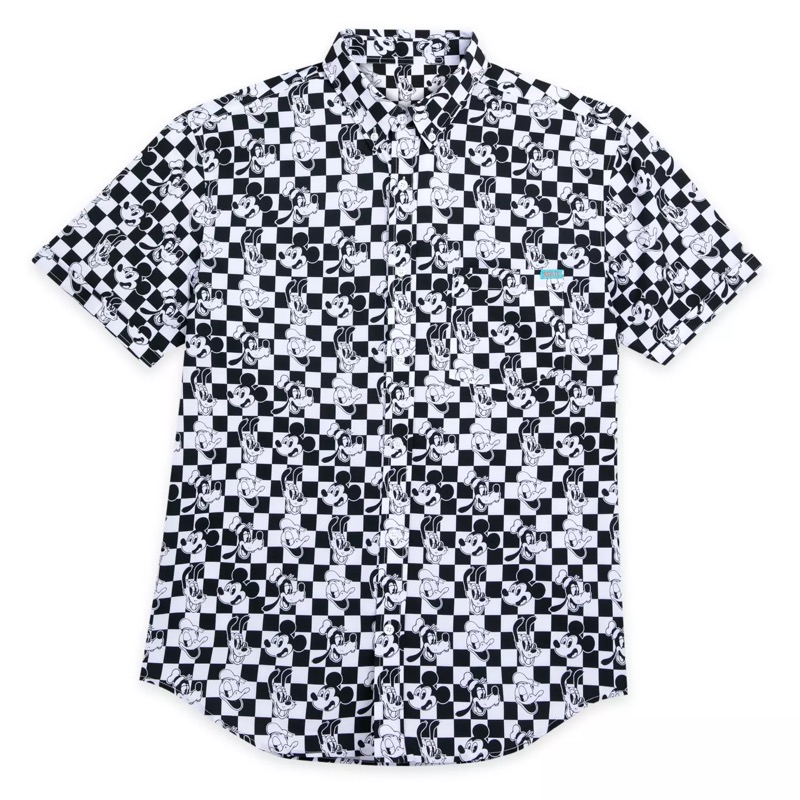 RSVLTS Check Us Out KUNUFLEX Short Sleeve Shirt in White — front view