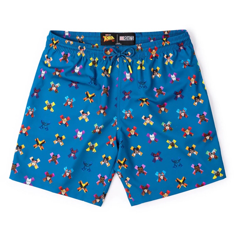 RSVLTS All My Xs Hybrid Shorts in Blue — front view