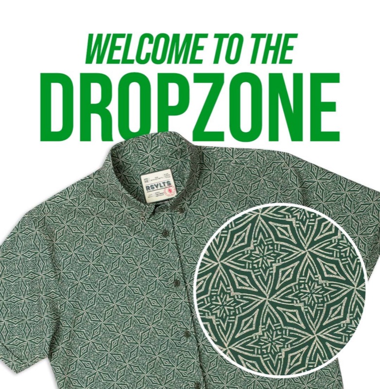 RSVLTS The Emerald Isle KUNUFLEX Short Sleeve Shirt in Green — front view