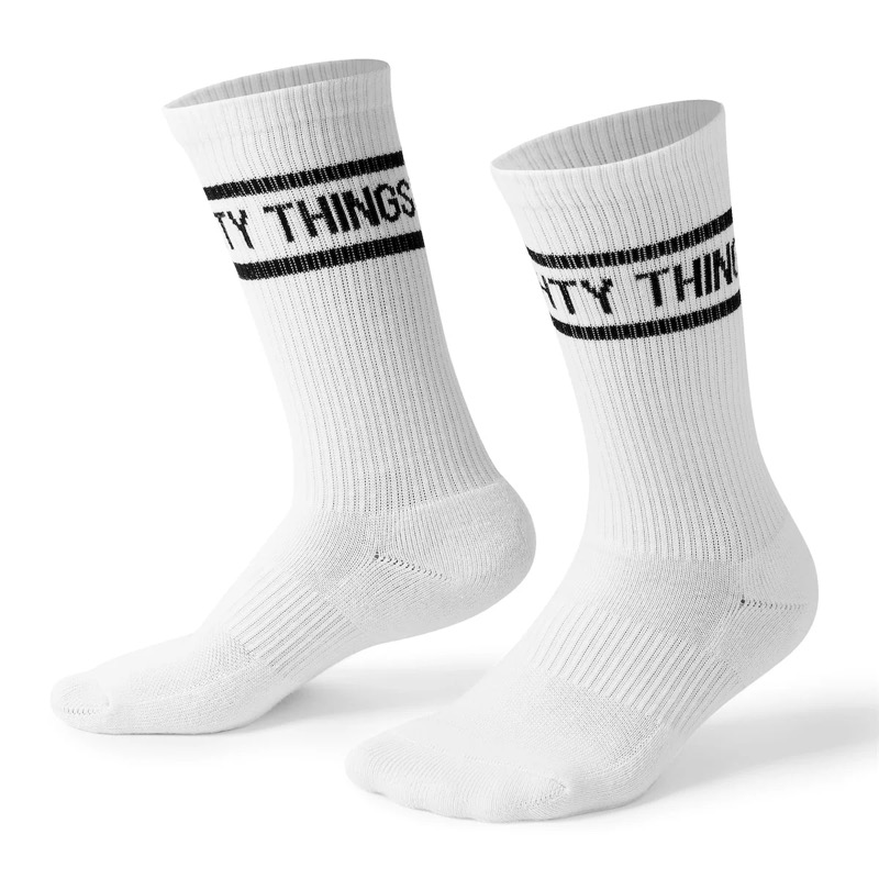 RSVLTS Dare Mighty Things Crew Socks — front view