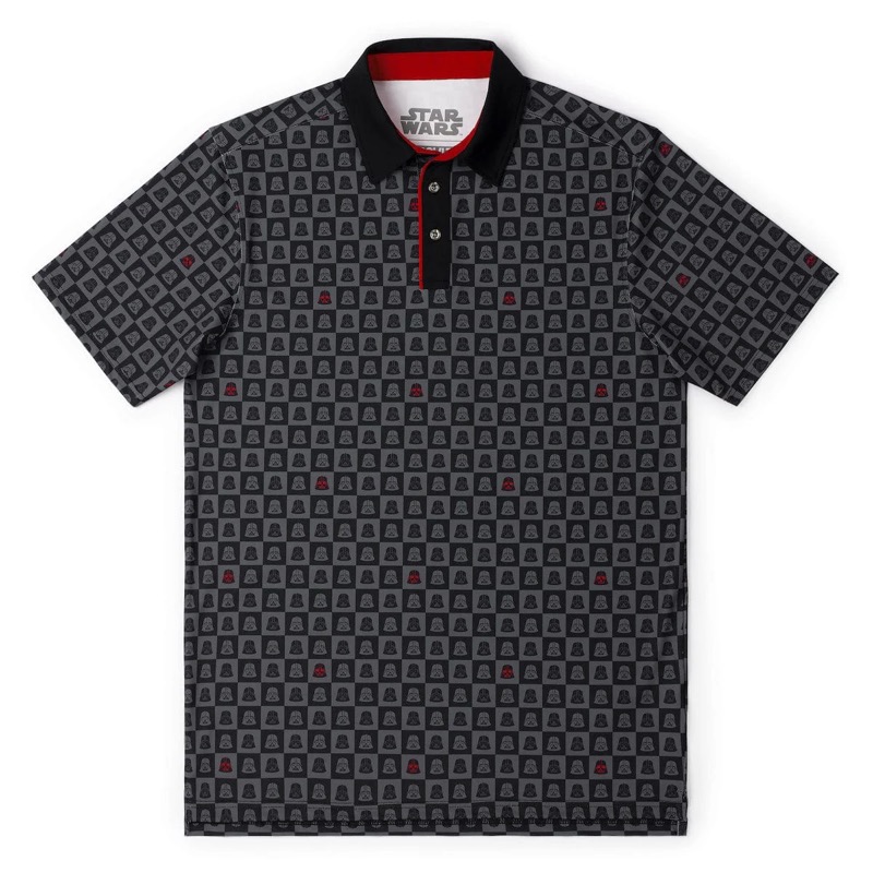 RSVLTS Board Vader All-Day Polo in Black — front view
