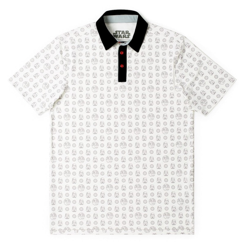 RSVLTS Empire Enforcers All-Day Polo in White — front view