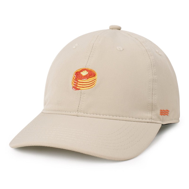 RSVLTS Pancakes Strapback Hat in Brown — front view