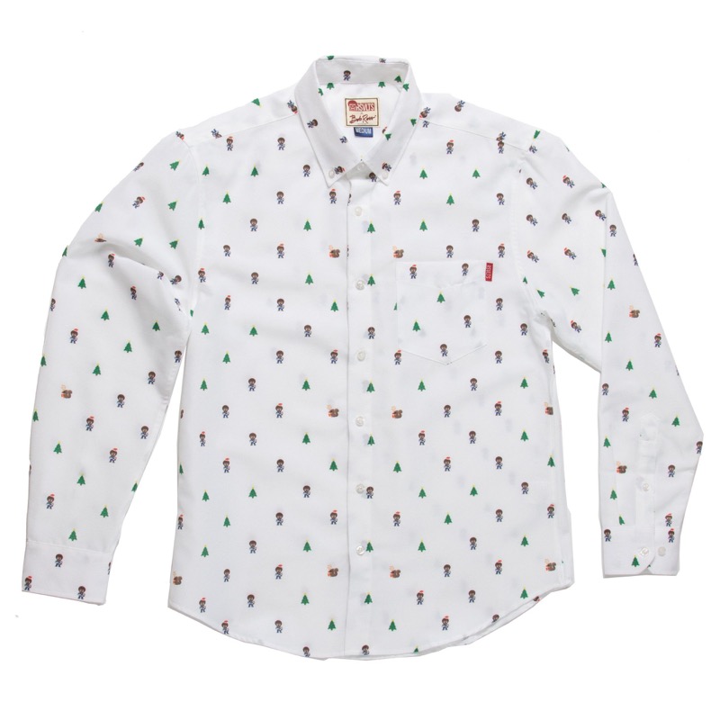 RSVLTS Happy Holiday Trees Long Sleeve Shirt — front view