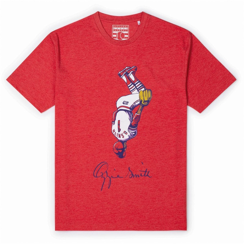 RSVLTS The Wizard Crewneck Tee in Red — front view