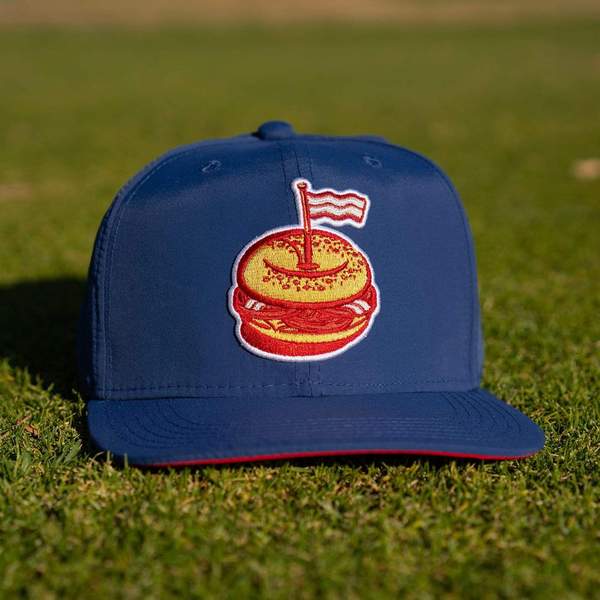 RSVLTS Hole In One strapback Strapback Hat in Blue — front view