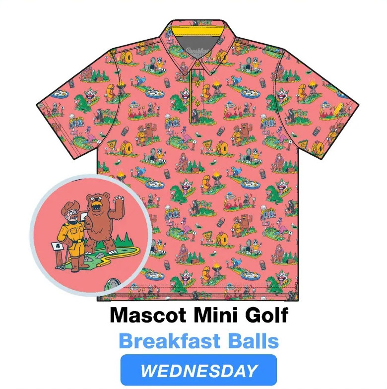 RSVLTS POTUS Putt-Off All-Day Polo in Red — front view