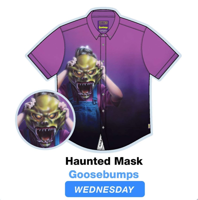 RSVLTS Haunted Mask KUNUFLEX Short Sleeve Shirt — front view