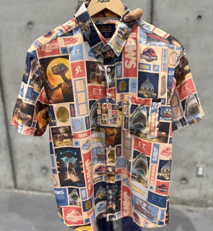 RSVLTS Box Office Bangers KUNUFLEX Short Sleeve Shirt in Multicolor — front view