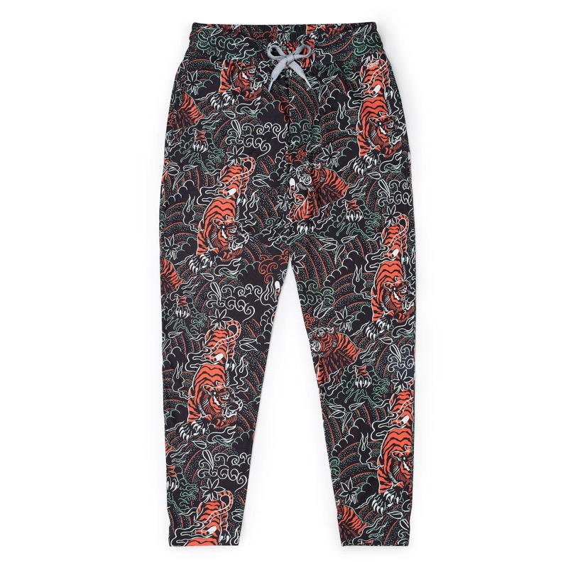 RSVLTS Tiger Style performance Joggers in Gray — front view
