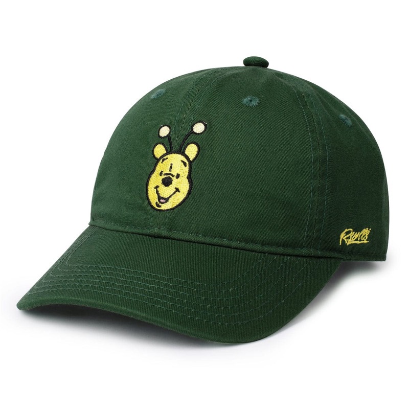 RSVLTS Bumble Bear Strapback Hat in Green — front view