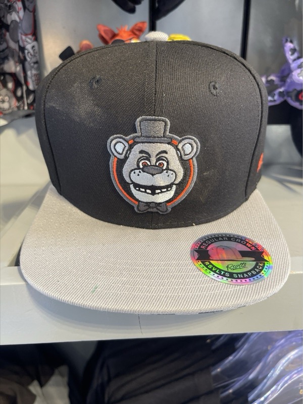 RSVLTS Freddy Fazbear’s Pizza Snapback Hat in Black — front view