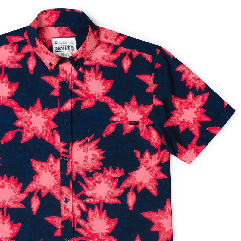 RSVLTS Camp Kunu (Red) KUNUFLEX Short Sleeve Shirt — front view