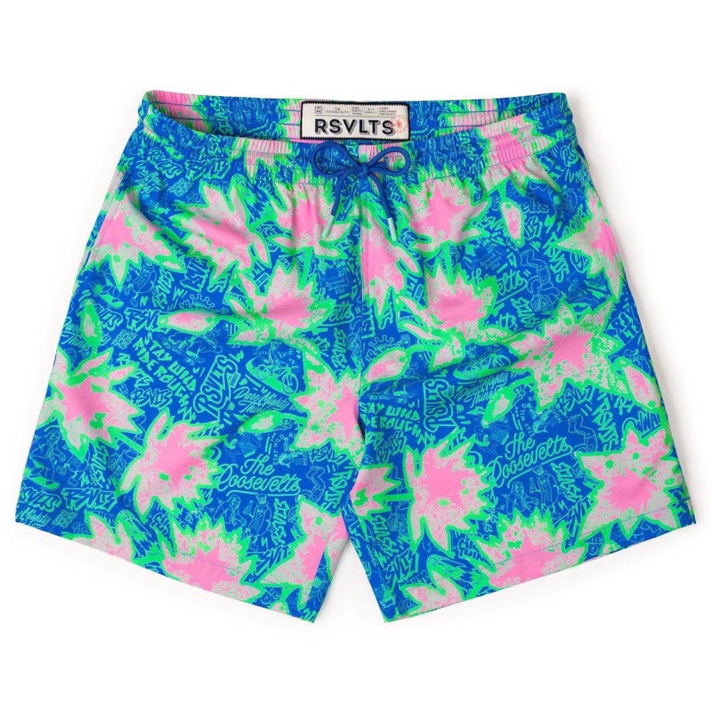 RSVLTS Camp Kunu (Blue) Hybrid Shorts — front view