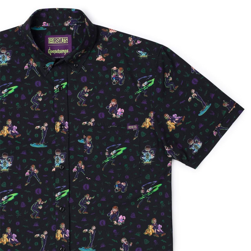 RSVLTS Slap Happy Hijinks KUNUFLEX Short Sleeve Shirt — front view