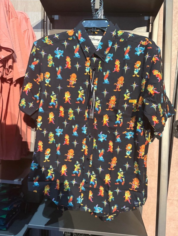 RSVLTS Destination D23 Mashup KUNUFLEX Short Sleeve Shirt in Black — front view