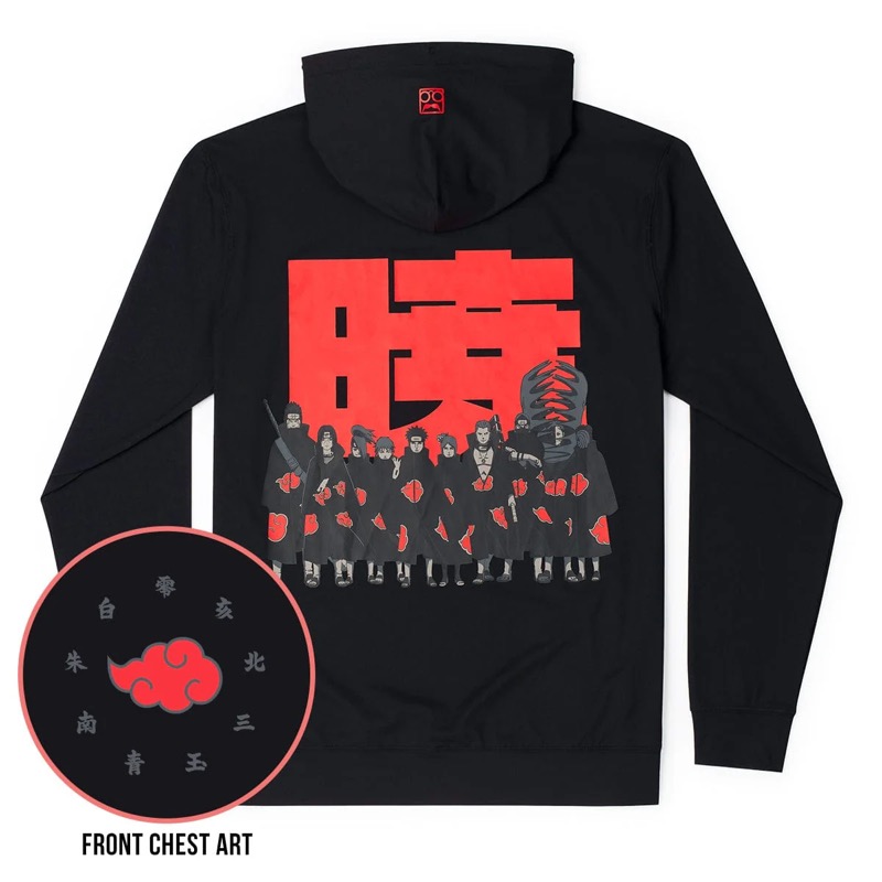 RSVLTS Akatsuki Performance Hoodie in Black — front view