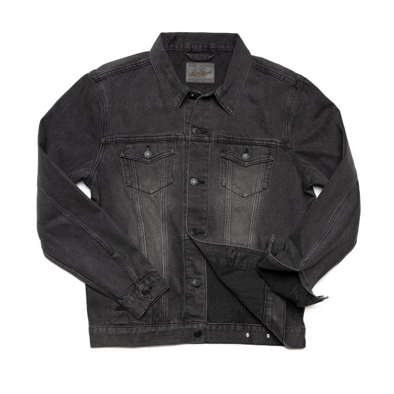 RSVLTS Denim Dan Classic Denim Jacket in Blue — front view