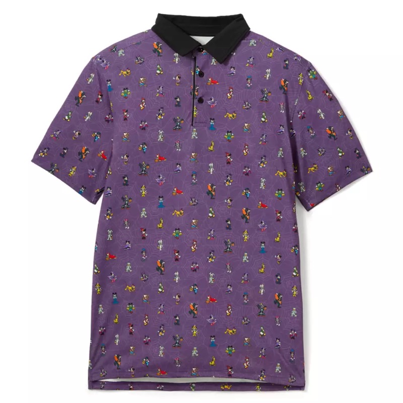 RSVLTS Halloween Costume Party All-Day Polo in Purple — front view