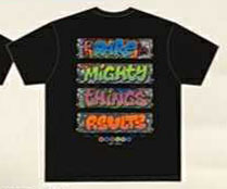 RSVLTS Underground Drip Crewneck Tee in Black — front view