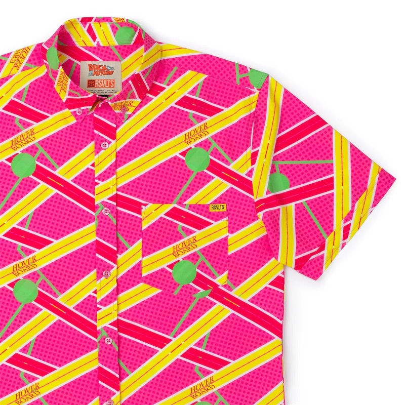 RSVLTS Hoverboard Havoc KUNUFLEX Short Sleeve Shirt in Red — front view