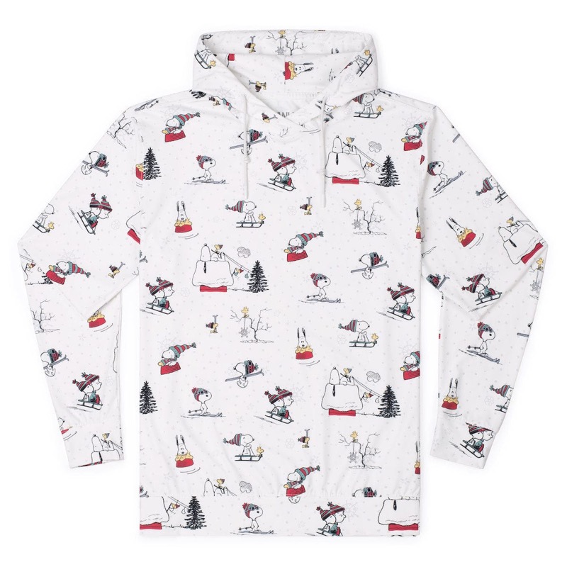 RSVLTS Snow Cool Performance Hoodie in White — front view