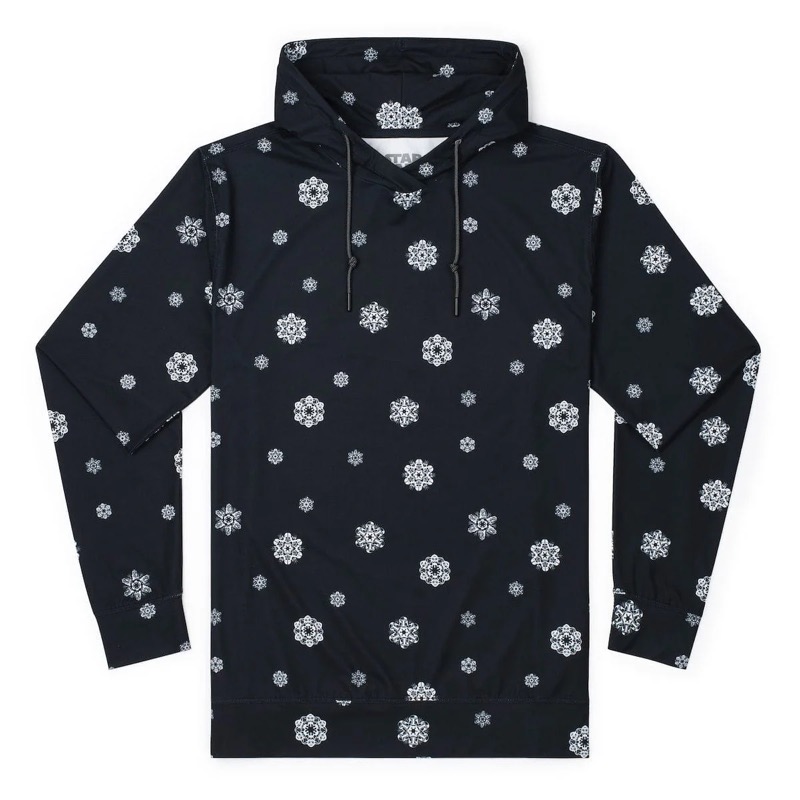 RSVLTS Happy Hothidays Performance Hoodie in Black — front view